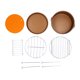 thumbnail image 1 of Juego de accesorios para freidora de Pizza, rejilla para hornear pasteles dorados, juego de accesorios para freidora de 4,8-6,3QT, 1 of 14