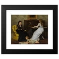 thumbnail image 2 of Gustave Léonard de Jonghe 14x12 Black Modern Framed Museum Art Print Titled - Practicing, 2 of 5