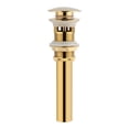 thumbnail image 3 of LHCER Golden Sink Drain, Drain Stopper, Brass Not Easy To Rust Vessel Sink Drain, For Sinks, 3 of 8