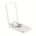 thumbnail image 1 of MesaSe LED Makeup Mirror With Full Set Brushes  Touch Screen Lighted Compact Mirror Makeup Brushes Holder Case  Travel Portable Makeup Touch-up Mirror With Face Eye Makeup Brush Kit  Gift, 1 of 7