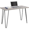 thumbnail image 6 of Mainstays Retro Computer Desk, Distressed Gray Oak, 6 of 10