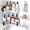 White, variant on odorsTT Black Corner Shower Caddy, 5-Pack Shower Organizer Corner with Soap Holder and 4 Removable Hooks, Rustproof Corner Shower Shelves, No Drilling Shower Shelf for Inside Shower