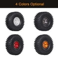 thumbnail image 4 of Yeacher 4PCS 1.9in Crawler RC Rubber Tires with Metal Rim for 1/10 RC Rock Crawler, 4 of 8