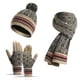 thumbnail image 1 of Gorro de punto 3 en 1, guante y bufanda para hombre y mujer, conjunto de invierno, gorro de invierno, bufanda para hombre y mujer, guantes de pantalla táctil, 1 of 5