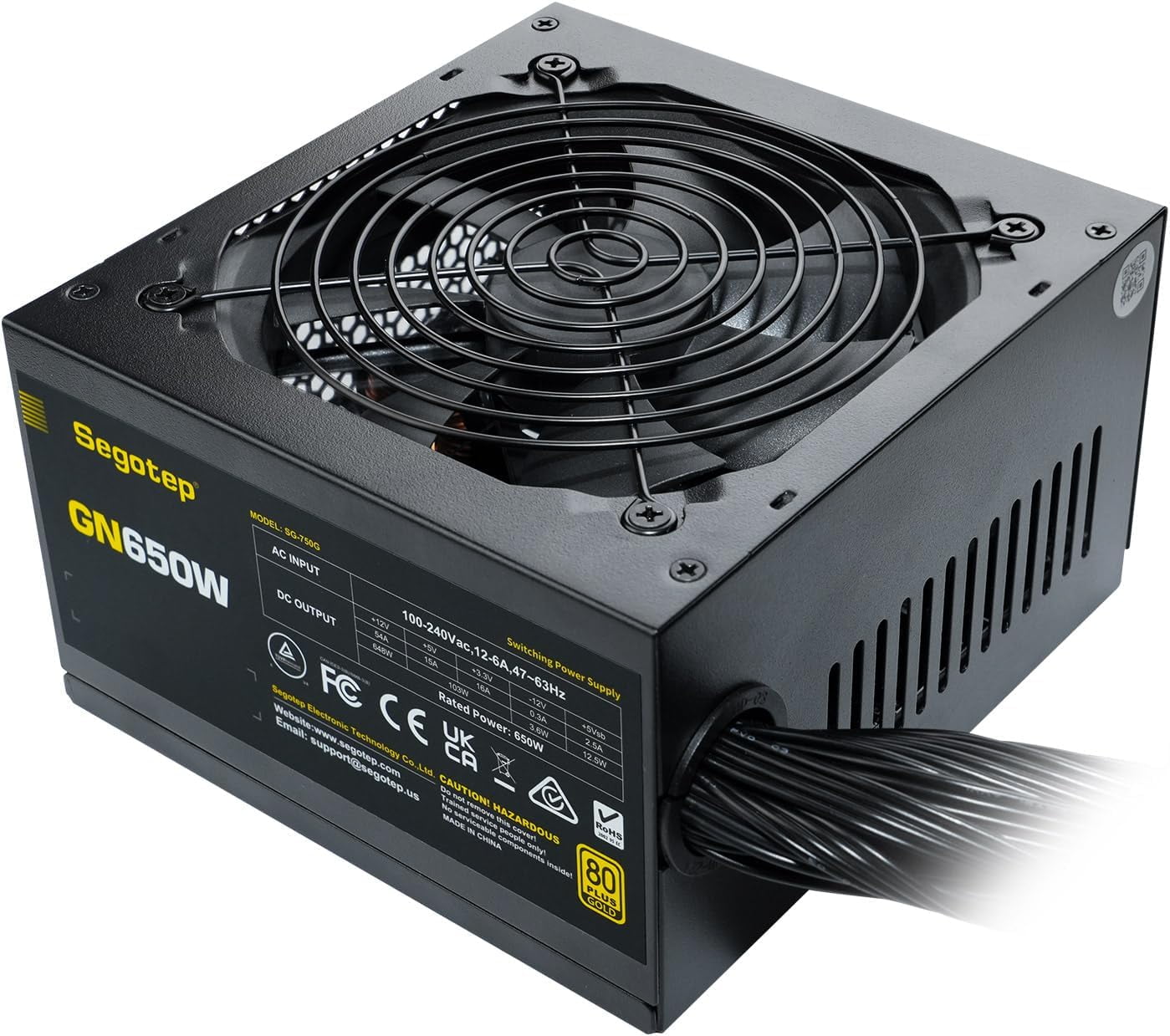 FUENTE DE PODER GAMEMAX GM800 - 800W / CERTIFICADO 80 PLUS BRONCE