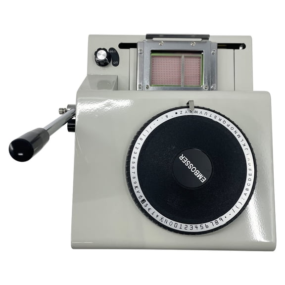 70 Characters Convex Embosser Manual PVC Card Embosser Card Imprinting Machine Code Printer