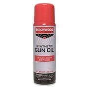 BIRCHWOOD CASEY Synthetic Gun Oil Convenient-Packed Long-Lasting Gun Lubricant for Reducing Friction, Cleaning, and Protecting Metal Surfaces, 4.5-ounce Spout Can