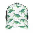 thumbnail image 3 of Lsque Sea Turtle Printed Trucker Hat - Baseball Cap for Men Women - Breathable Mesh Side, Adjustable Fit - for Casual Wear, 3 of 7