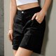 thumbnail image 5 of Pantalones Cortos de Mujer con Bolsillos Traje de Verano Casual Cinco Cuartos de Longitud, Tela Ligera para Uso Diario, de Playa Y de Fiesta, 5 of 7