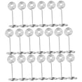 thumbnail image 4 of OUNONA 20Pcs Plated Silver Note Clip Holder Metal Photo Clip Stand Holder for Memo Name Card and Table Menu Display, 4 of 7