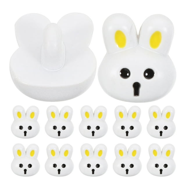 KAKOWELY 12pcs Sewing Resin Buttons Easter Themed Buttons Small Rabbit Buttons Resin Diy Buttons for Crafts,0.67"X0.59"X0.39"