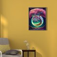 thumbnail image 2 of K113 Diamante Fantasía Rosa Y Planta Serie Diamante Resina 30*40CM, 2 of 9