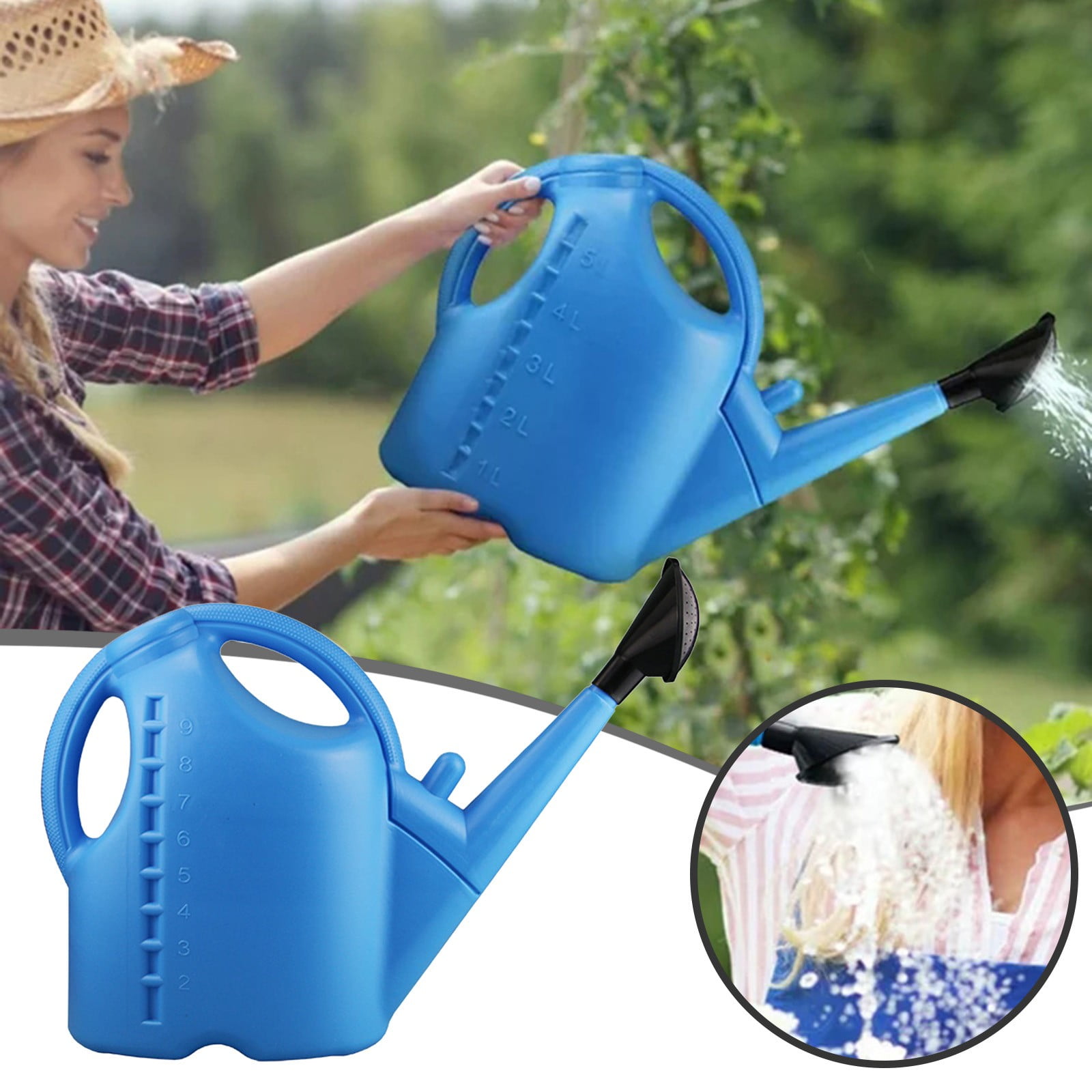 Watering Can Large Capacity with Detachable Design Long Spout for Indoor Outdoor Garden Flower - Watering Pot for Easy Garden Care