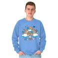 thumbnail image 5 of Retro Papa Smurf Lets Play Music Sweatshirt for Men or Women Brisco Brands S, 5 of 6
