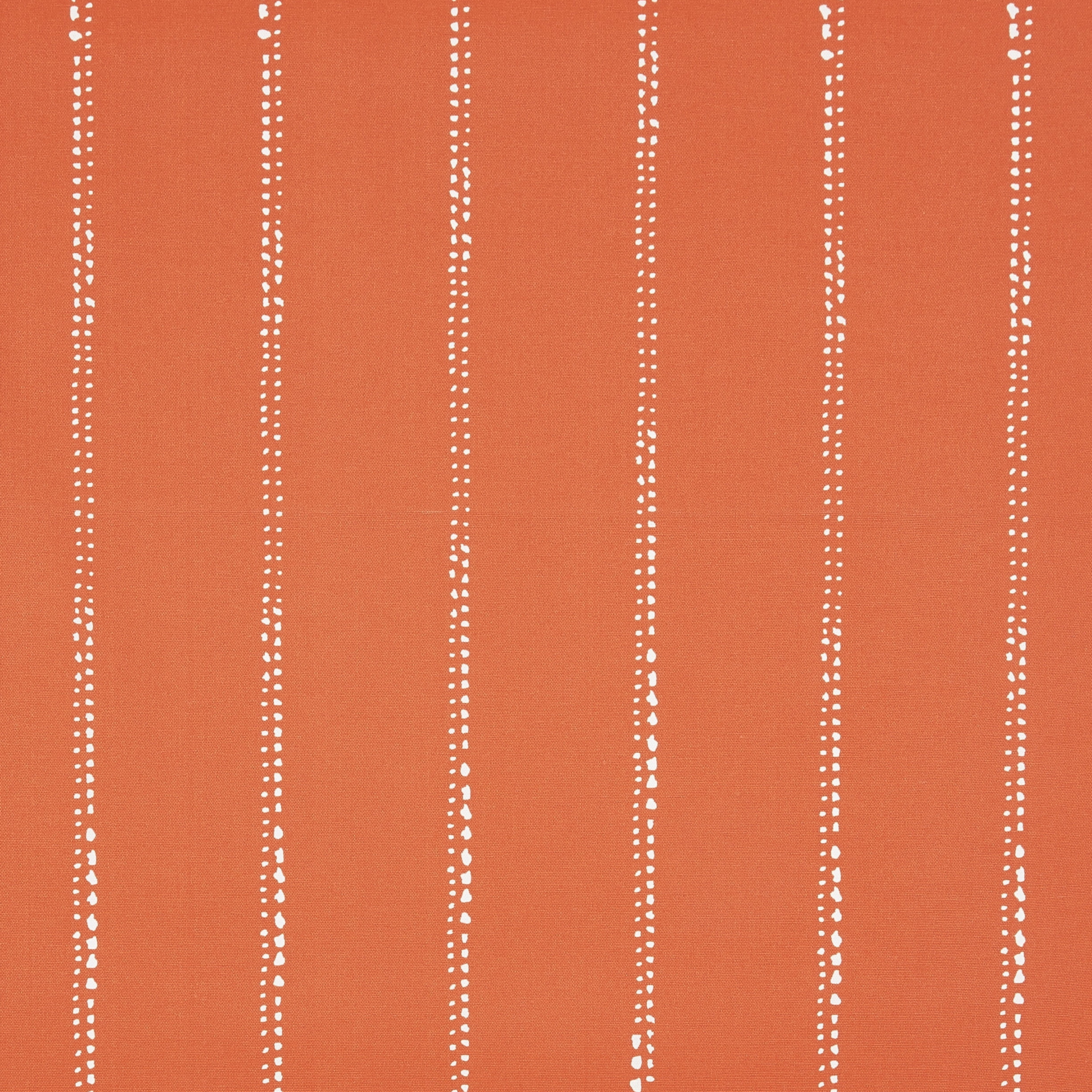Sorra Home Outdoor Bench Cushion Corded Orange Dotted Stripes