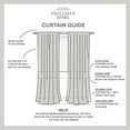 thumbnail image 7 of Exclusive Home Curtains Spirit Woven Pouf Applique Sheer Rod Pocket Curtain Panel Pair, 54x63, White, 7 of 7