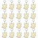 thumbnail image 2 of Dibujos animados Llavero de madera Animal Fox Key Llavero Colgante en blanco Etiquetas de madera Artes y artesanías Regalo creativo para bolsa de mochila Bolso 20 paquetes kenally  HA012724-00, 2 of 7