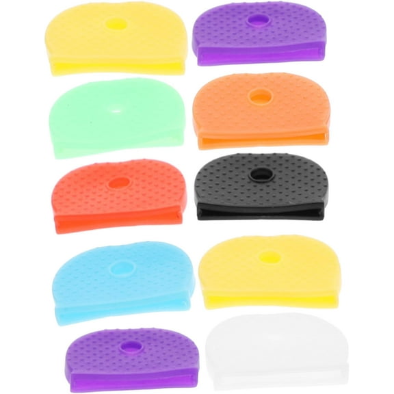 32pcs keycaps Decor Key Toppers Key Plastic caps Key Covers Plastic Key caps Plastic Key Cover Key identifier caps Plastic Key Sleeves Keys Cover Key Chain Key Ring Simple top hat