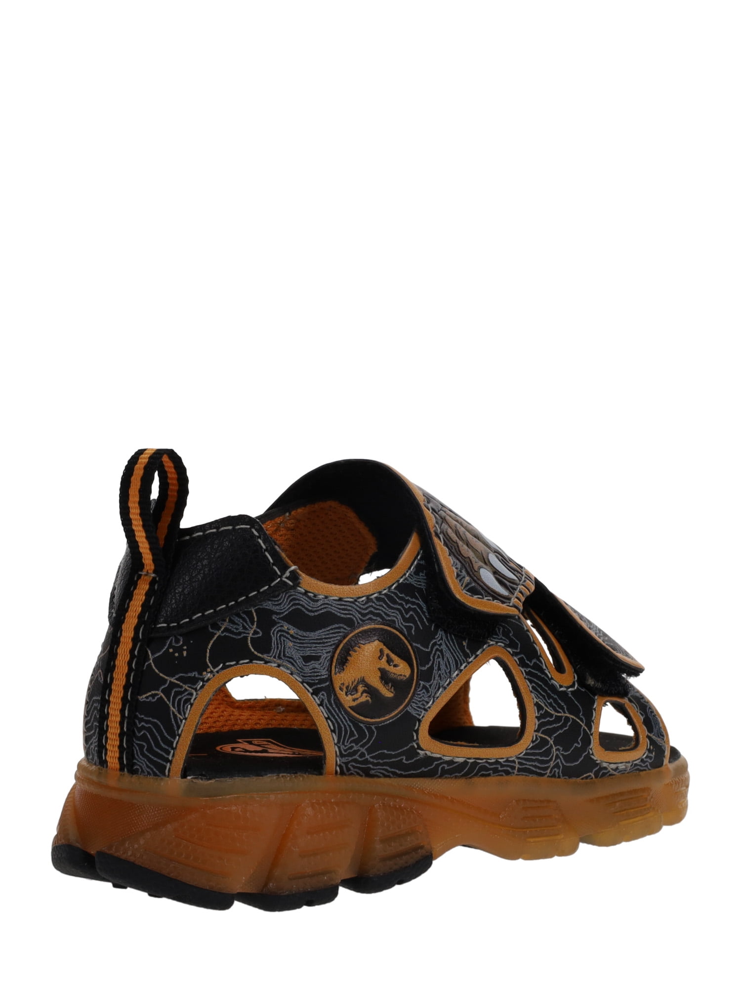 Jurassic World by Universal Little Boys Open Toe Orange Sandal