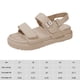 thumbnail image 2 of Sandalias planas para mujer Sandalias de suela gruesa antideslizantes Sandalias de playa de verano para vacaciones, 2 of 6
