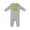 AC-Heather Grey, variant on Inktastic Kisses? Cute Frog Baby Romper Coveralls