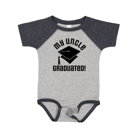 

Inktastic Graduation My Uncle Graduated Gift Baby Boy or Baby Girl Bodysuit