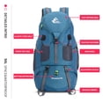 thumbnail image 3 of Mochila de Senderismo Bseash 50L Resistente al Agua Ligera Verde Azul, 3 of 9