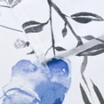 thumbnail image 6 of Floral Kithchen Curtains 36 Inch Watercolor Flower Leaves Tier Curtains, Blue and Gray Floral Cafe Curtains, Rod Pocket Small Window Curtain for Cafe Bathroom Bedroom Drapes, 6 of 6