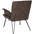 thumbnail image 4 of Safavieh Johannes 17.3"H Mid Century Modern Leather Arm Chair, 4 of 9