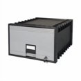 thumbnail image 2 of Archive Storage Drawers With Key Lock, Legal Files, 18.25" X 24" X 11.5", Black/gray | Bundle of 2, 2 of 10