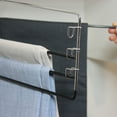 thumbnail image 6 of USTECH 4-Tier Swing Arm Pants Hanger (2 Pack), Space-Saving Closet Organizer with Foam Padded Removable Arms, Durable Alloy Steel Frame with Capped Hooks, 6 of 6