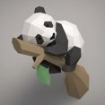 thumbnail image 2 of 3D Animal Paper Model,Panda on the Tree Geometric Origami for Home Decor,Wall Decoration,Educational Kids Toys,A, 2 of 6