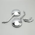 thumbnail image 4 of Chrome M10 Rearview Mirrors - 2 Type Stems For Kawasaki Z1 Z1000 Z 900 Z 1000, 4 of 12