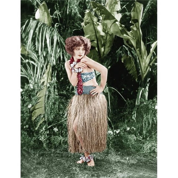 Everett Collection EVCM8DHULAEC002HLARGE Hula Clara Bow 1927 Photo Print, 16 x 20 - Large