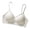 White, variant on Women's Bra V‑Neck Wireless Padded Bralette with Sparkle Adjustable Thin Straps Natural Lift and Anti‑Sagging Support Breathable Stretchy Fabric