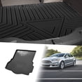 thumbnail image 1 of Unique Bargains Flat Face Cargo Liner Rear Trunk Mat Trunk Cargo Luggage Boot Tray Mat Stripes and Triangles Pattern for Ford Fusion 2013-2020 Anti-Slip, 1 of 7