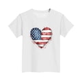 thumbnail image 4 of ITSAME 4th of July T-Shirts for Boys, Crewneck Independence Day Print Short Sleeve Kids Patriotic Graphic Tee White Size 7-8T, 4 of 5