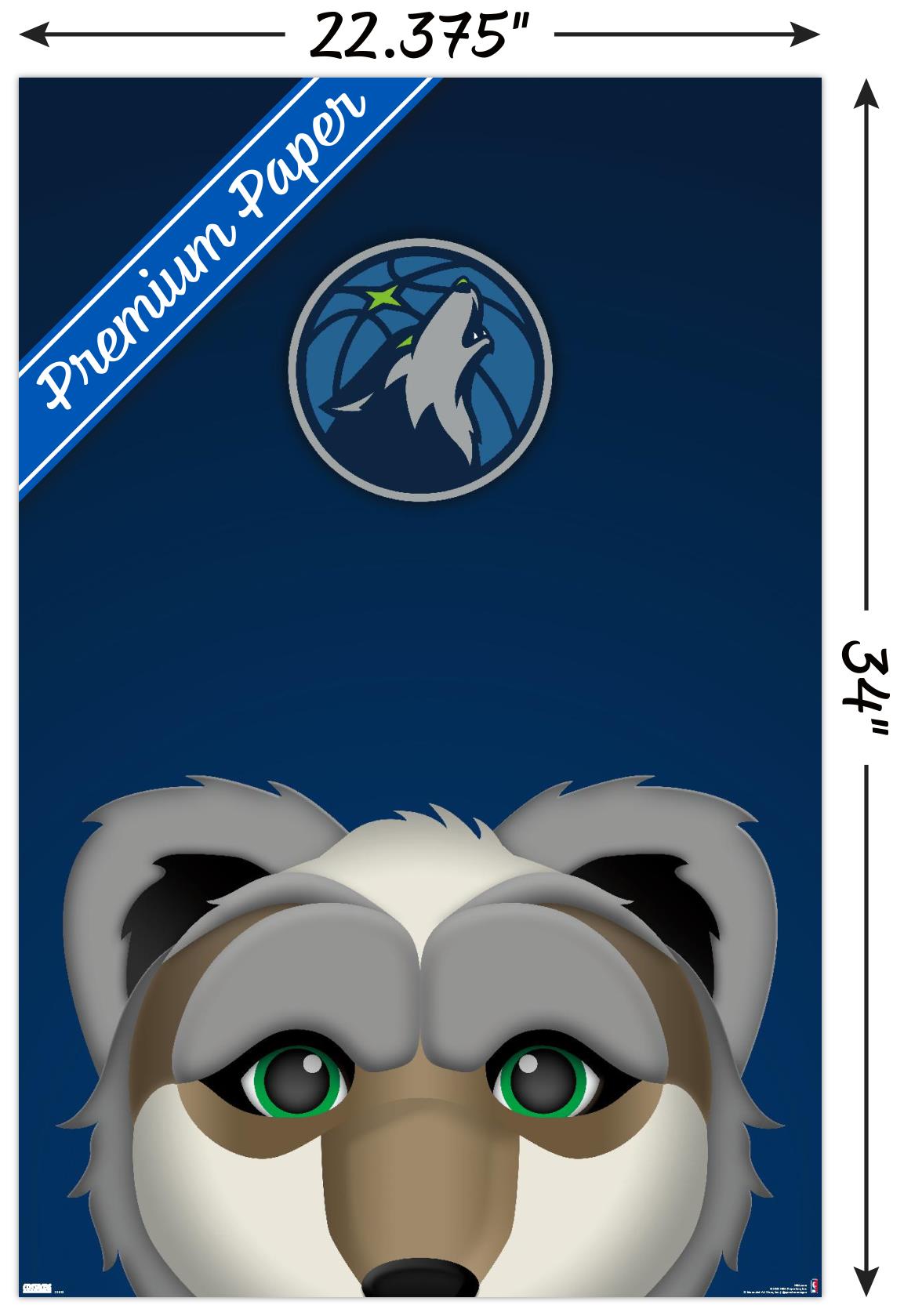 NBA Minnesota Timberwolves - S. Preston Mascot Crunch 23 Wall Poster, 22.375" x 34"