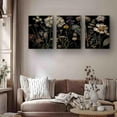 thumbnail image 4 of Floral Spring Triptych Canvas Art Moody Wildflower Decor for Living Room Bedroom Gifts and Seasonal Home Decoration,of canvas paintings（Only canvas）, 4 of 6