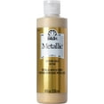 thumbnail image 1 of Folkart Metallic Acrylic Paint Pure Gold, 8 fl oz, 1 of 6