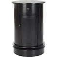 thumbnail image 1 of Hawthorne Collection Armoire Ovale en Bois, Noire, 1 of 5