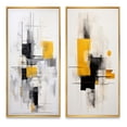 thumbnail image 2 of Designart "Purity of Form Grey Yellow Minimalism II" Minimalism Framed Wall Art Set Of 2 - Grey Abstract Frame Gallery Set For Office Decor, 2 of 7