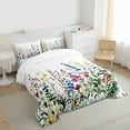 thumbnail image 3 of Homewish Kawaii Rustic Flower Bedding Comforter Set,Country Farmhouse Lodge Twin Comforter Sets,Blue Green White Bedding Set For Girl,Microfiber Bedroom Decor Reversible,2-Piece, 3 of 8