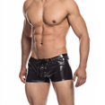 thumbnail image 2 of Bañador de hombre con encaje, imitación de charol, bañador de moda bronceado, ropa interior masculina tipo bóxer, 2 of 5
