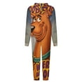 thumbnail image 5 of Scooby-Doo Unisex Onesie Pajamas Zipper Jumpsuit Hooded One Piece Sleepwear for Family Mens Womens, 5 of 8