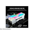 thumbnail image 5 of Corsair Vengeance RGB PRO 32GB (2 x 16GB) DDR4 DRAM 3200MHz C16 Memory Kit, White, 5 of 7