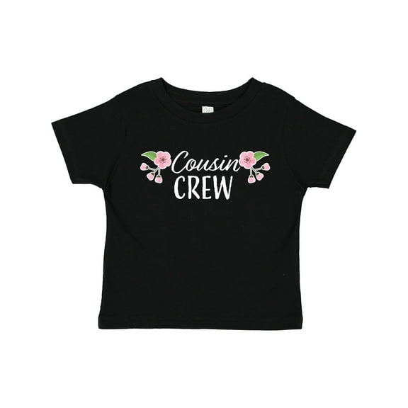 Inktastic Cousin Crew with Flowers Girls Toddler T-Shirt