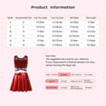 thumbnail image 3 of TiaoBug Kids Girls Cheerleading Jazz Dance Outfits Sequins Sleeveless Crop Tops and Skirts Set Red 6, 3 of 3