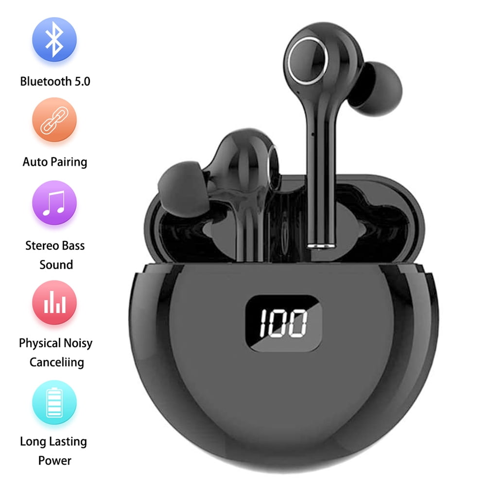 Bluetooth Kopfhörer,In-Ear Kabellose Kopfhörer,Bluetooth Headset,Sport-3D-Stereo-Kopfhörer,mit 24H Ladekästchen und Integriertem Mikrofon Auto-Pairing für Samsung/Huawei/iPhone/Airpod/Android 