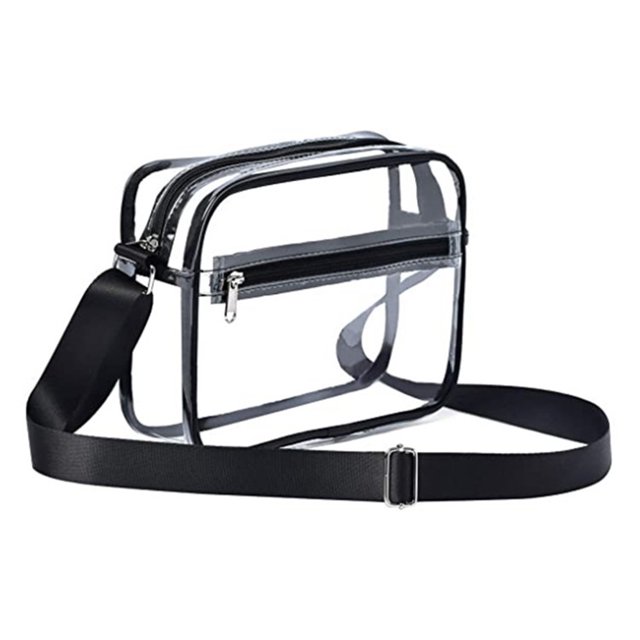 Bolso de pecho de PVC transparente para mujer, riñonera impermeable, neceser femenino